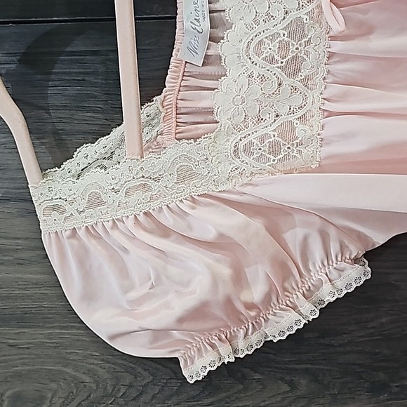 Miss Elaine Babydoll Cap Sleeves Full Length Nightgown Size S RARE HTF - Picture 8 of 10